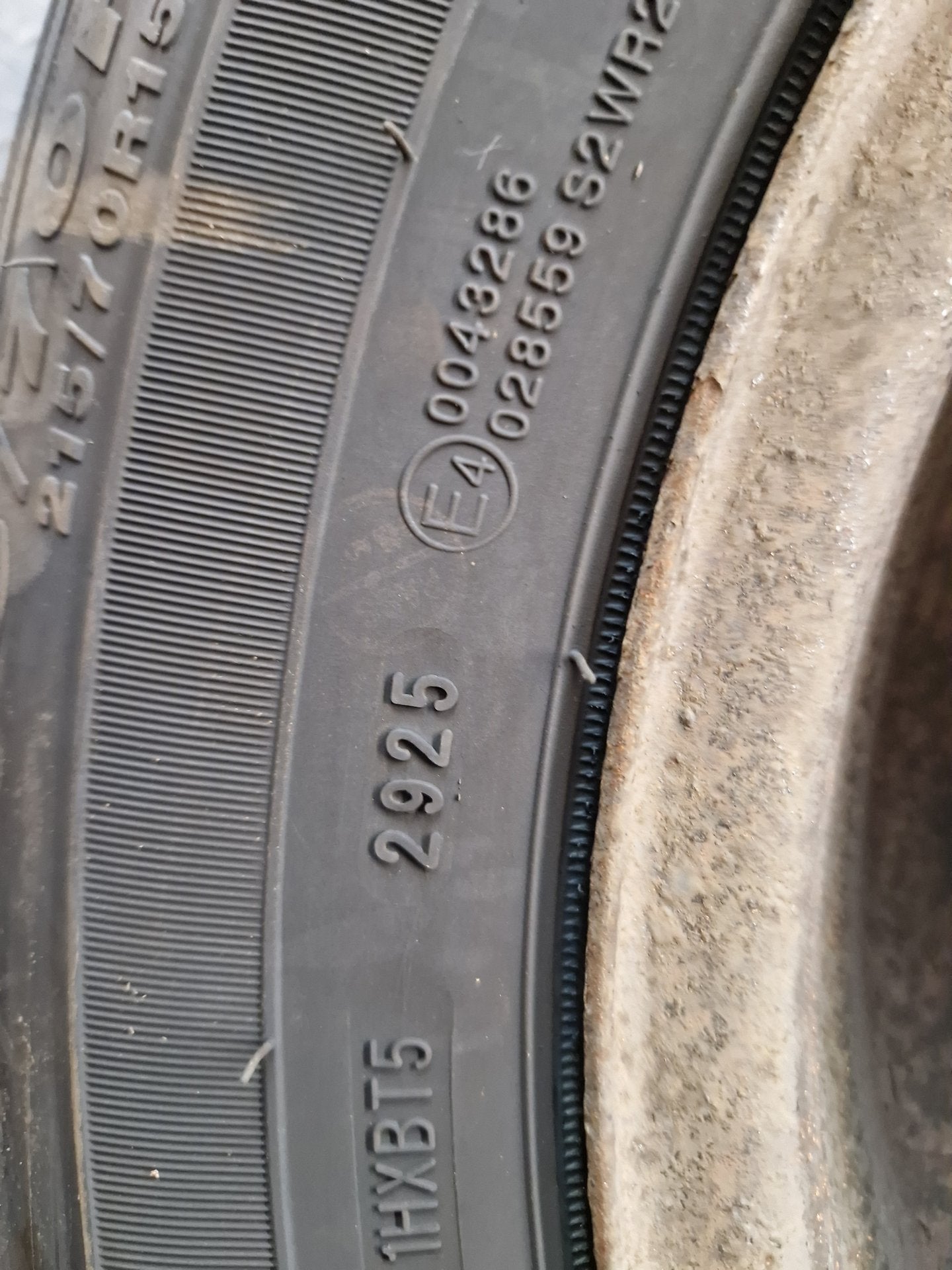 Citroen Relay Genuine Steel Wheel with Tyre 215/70/15 ~5mm