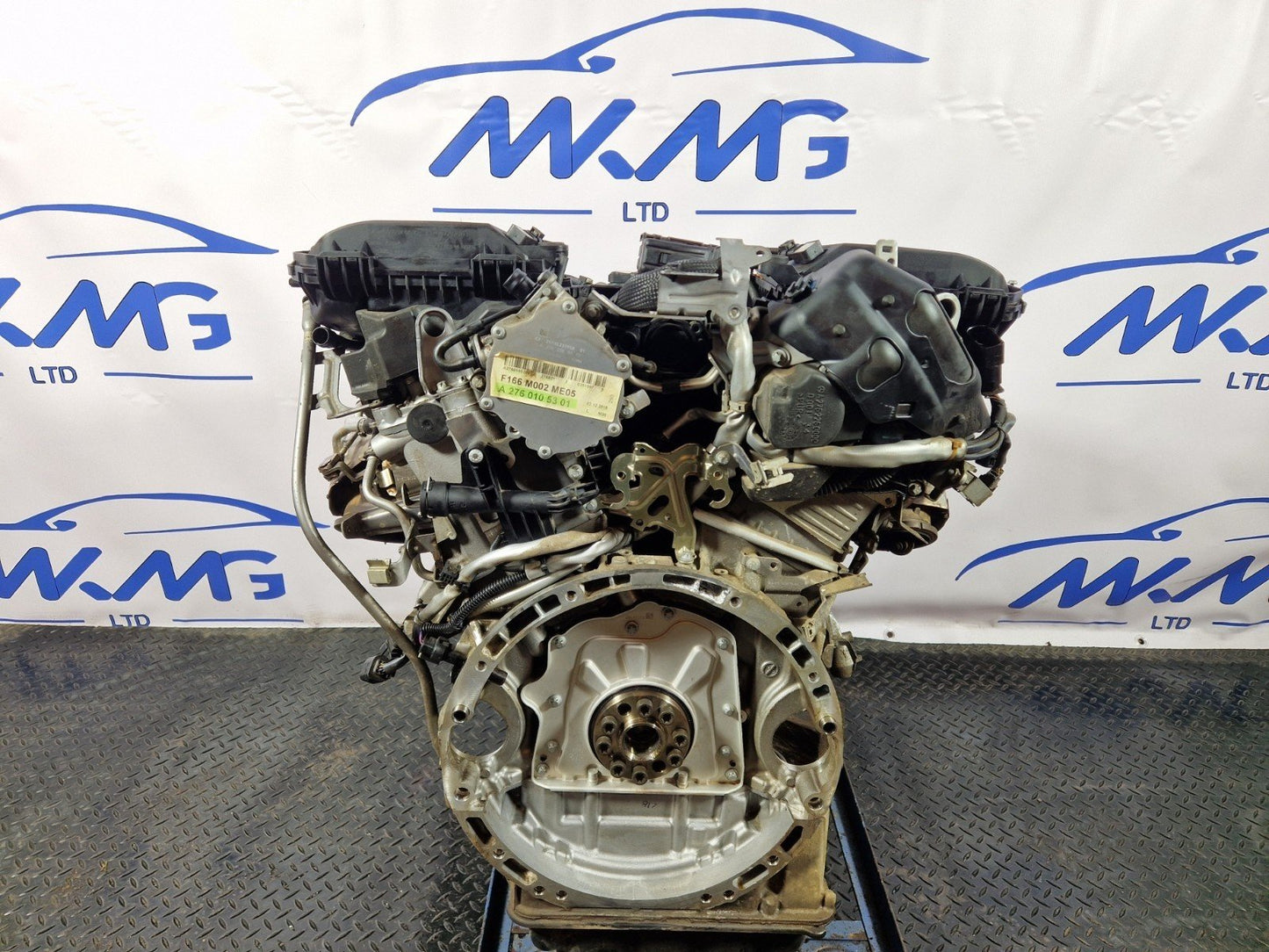16-19 MERCEDES GLE 500e W166 3.0 OM276.821 PETROL TWIN TURBO COMPLETE ENGINE