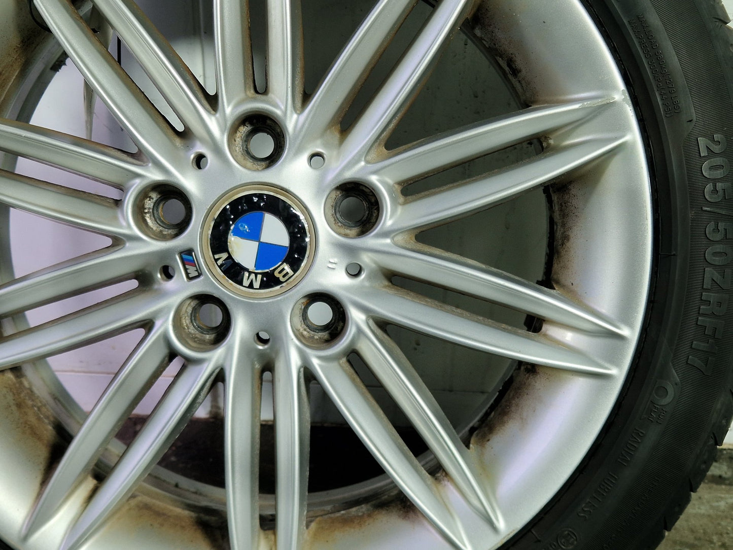 BMW 116i E87 17" Alloy Wheel with Tyre (Run-Flat) ~6mm 205/50/17