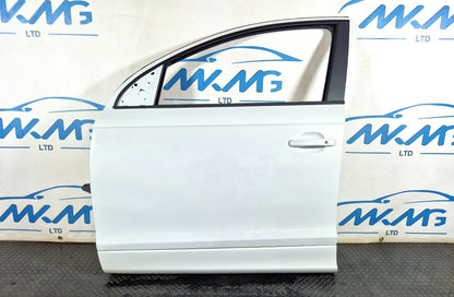 10-15 AUDI Q7 4L GENUINE FRONT LEFT N/S PASSENGER COMPLETE DOOR WHITE S9R