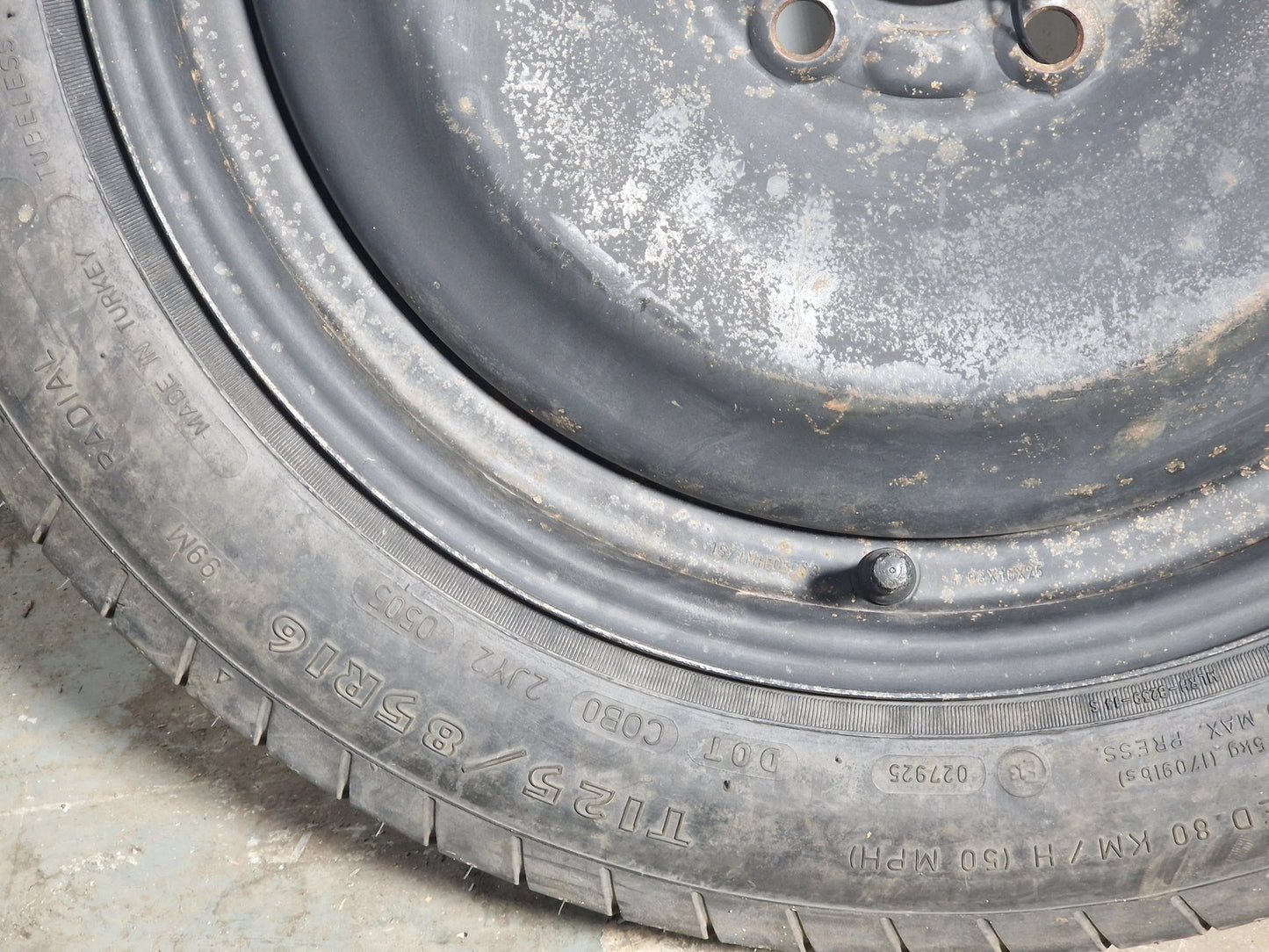 Volvo V50 MK2 16" Spare Wheel with Tyre 125/85/16
