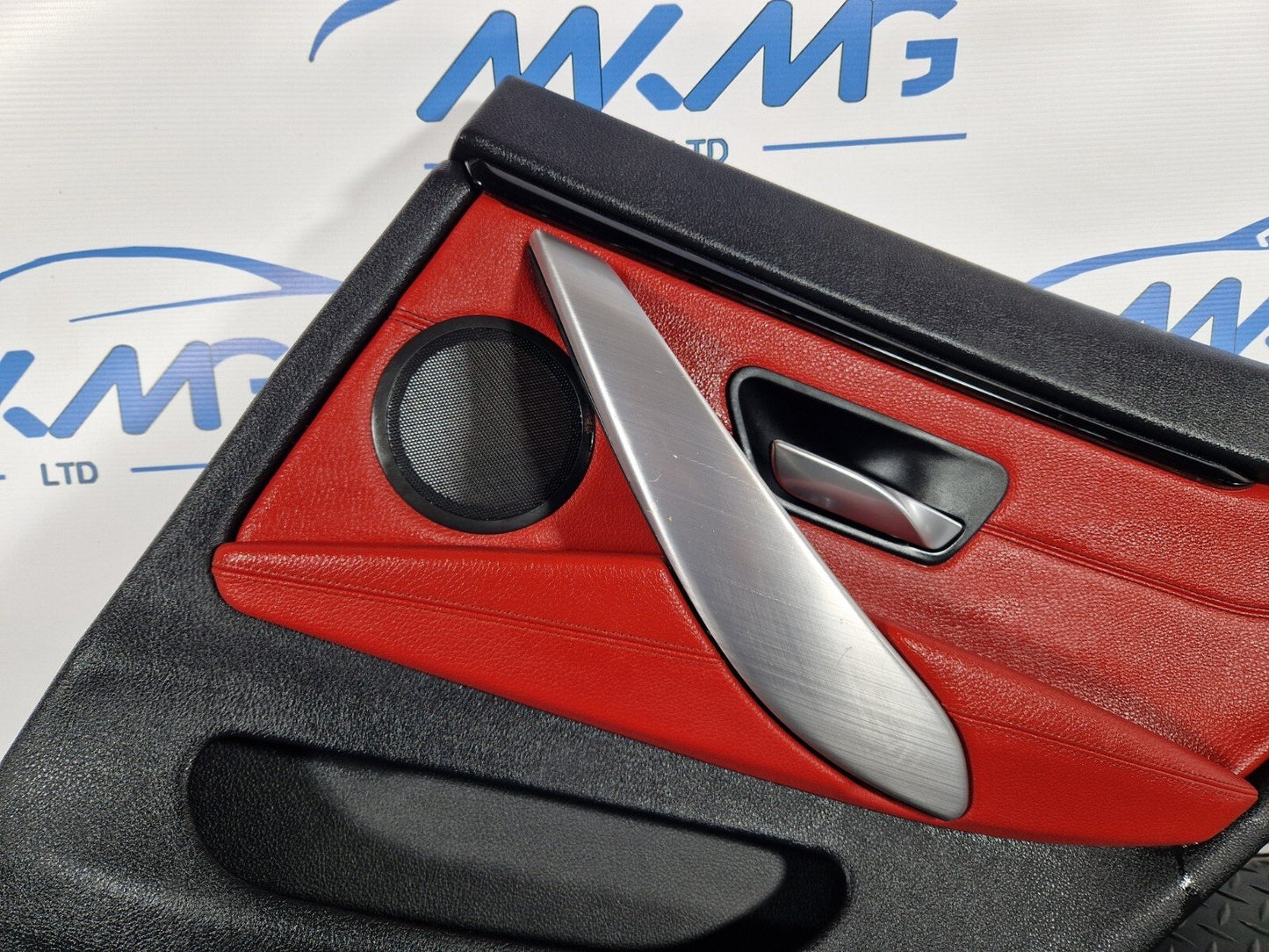 12-18 BMW 4 SERIES F36 LCI M-SPORT REAR RIGHT O/S/R DOOR PANEL RED LEATHER