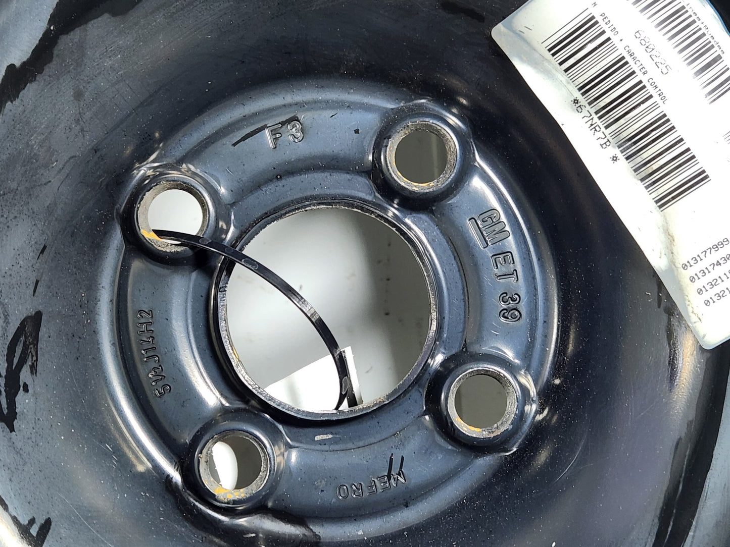 Vauxhall Corsa MK3 (D)(4400) Hatchback 14" Spare Wheel with Tyre 185/70/14 ~7mm