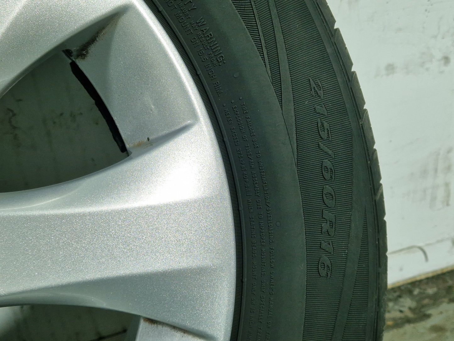 Vauxhall Corsa MK6 16" Alloy Wheel with Tyre 215/60/16 ~4mm 13376018