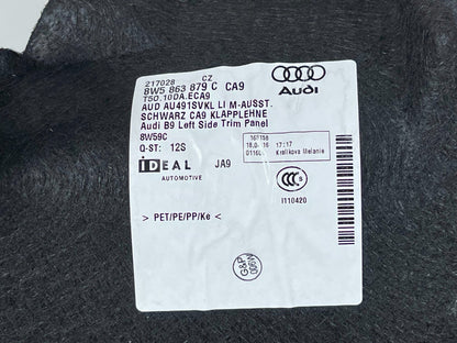 16-19 AUDI A4 B9 SALOON GENUINE PASSENGER SIDE BOOT TRIM COVER 8W5863879C