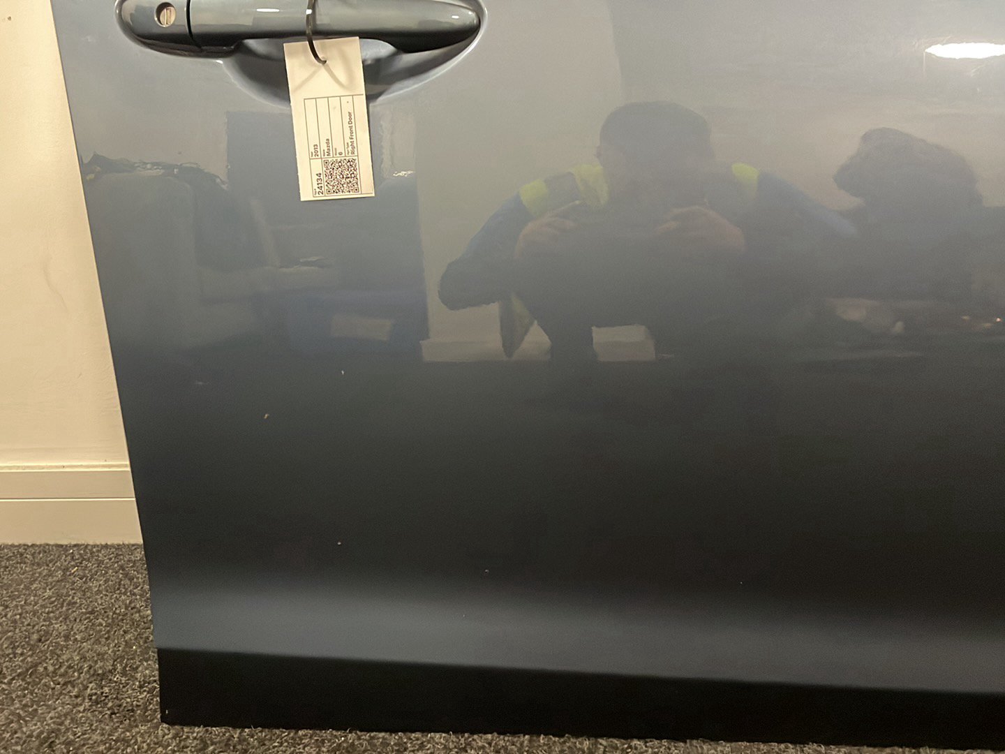 Mazda 6 MK3 (GJ) Saloon Genuine Front Right O/S Driver Complete Door in Blue