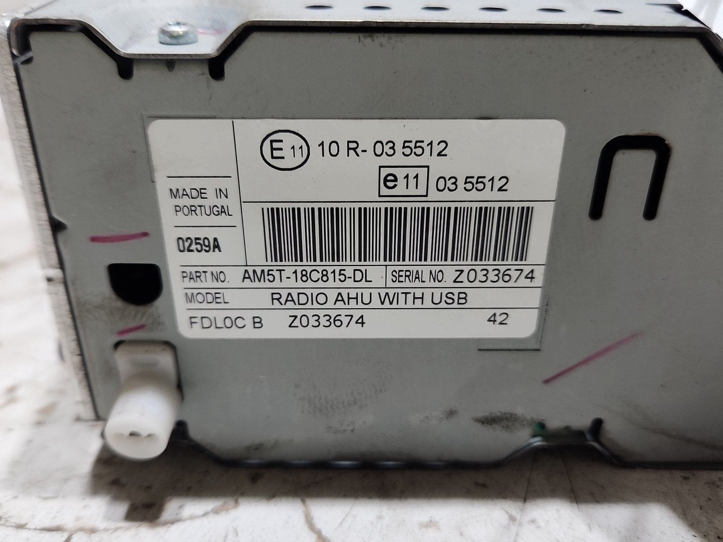 2014 Ford Fiesta MK7 FL (B299) CD Player AM5T-18C815-DL