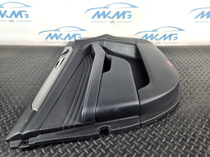 11-19 MERCEDES BENZ ML W166 FRONT LEFT N/S DOOR CARD PANEL IN BLACK LEATHER