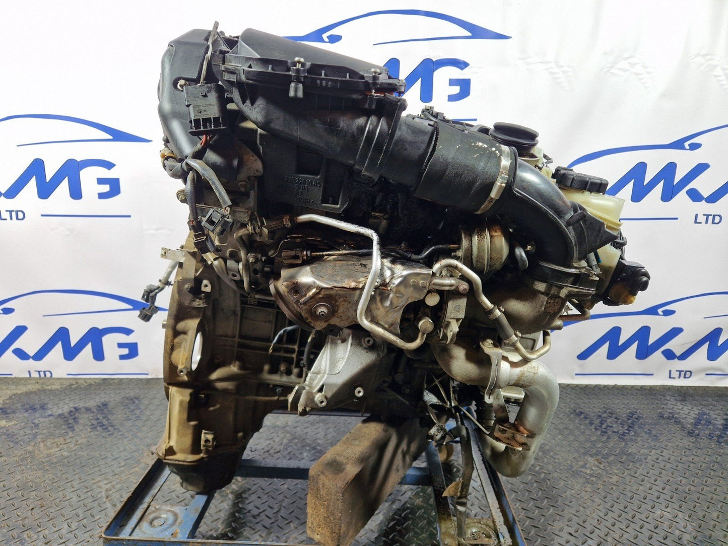 16-19 MERCEDES GLE 500e W166 3.0 OM276.821 PETROL TWIN TURBO COMPLETE ENGINE
