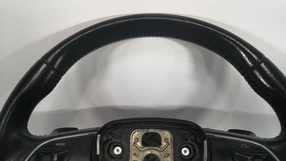 16-19 AUDI A4 B9 S-LINE MULTIFUNCTION BLACK LEATHER STEERING WHEEL 8W0419091