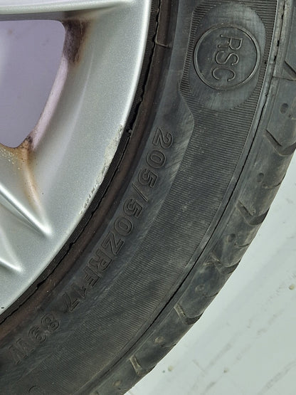 BMW 116i E87 17" Alloy Wheel with Tyre (Run-Flat) ~6mm 205/50/17