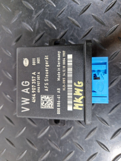 10-17 AUDI A8 4H CORNERING LIGHT & HEADLIGHT RANGE CONTROL UNIT 4H4907357A