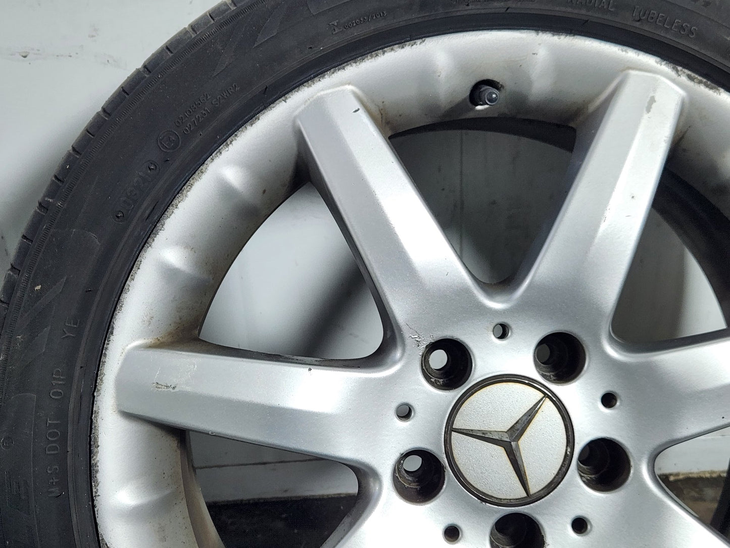 Mercedes C-Class W203 (FL) 17" Alloy Wheel with Tyre 225/45/17 ~3mm A2034011802
