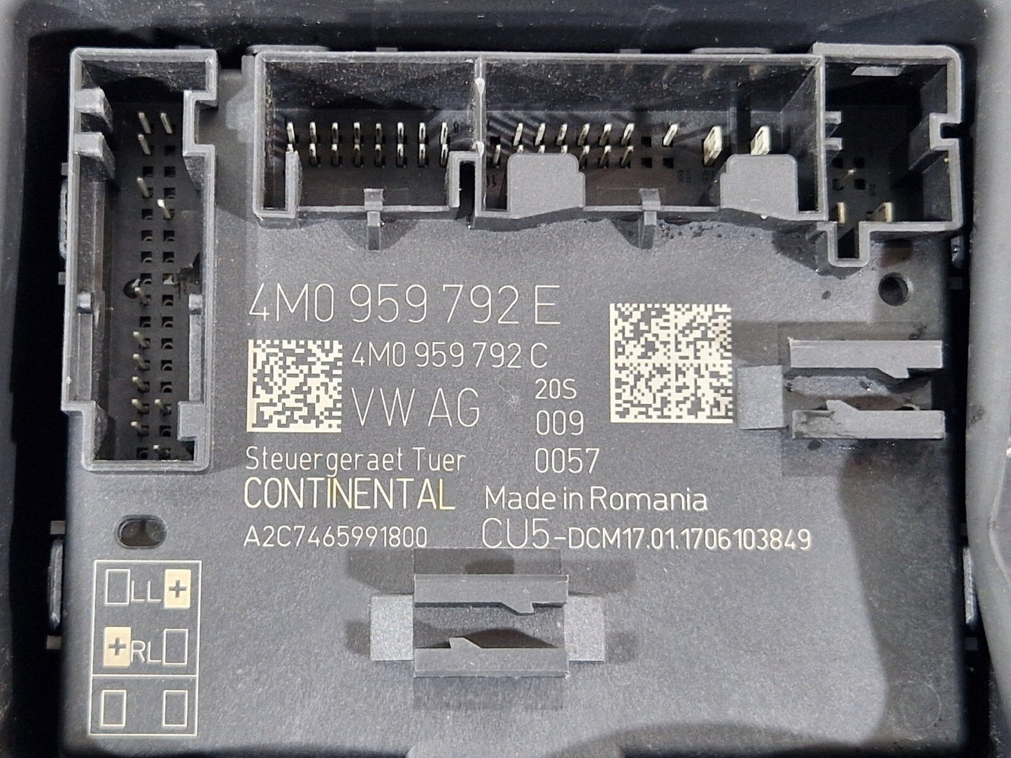 16-24 AUDI A5 F5 COUPE FRONT LEFT SIDE DOOR CONTROL MODULE UNIT ECU 4M0959792E