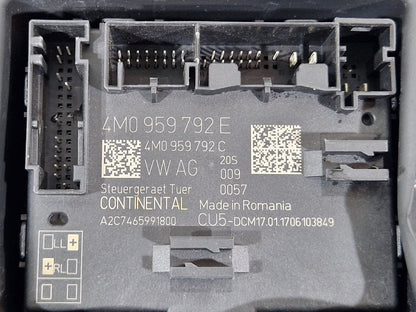 16-24 AUDI A5 F5 COUPE FRONT LEFT SIDE DOOR CONTROL MODULE UNIT ECU 4M0959792E