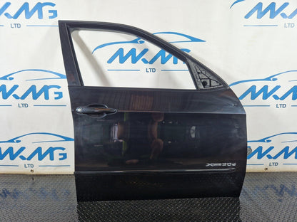 10-13 BMW X5 E70 LCI FRONT RIGHT DRIVER O/S COMPLETE DOOR BLACK 475