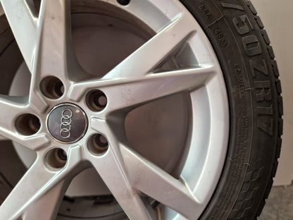 Audi A4 B9 Genuine 17" Alloy Wheel with Tyre 225/50/17 ~3mm 8W0601025K