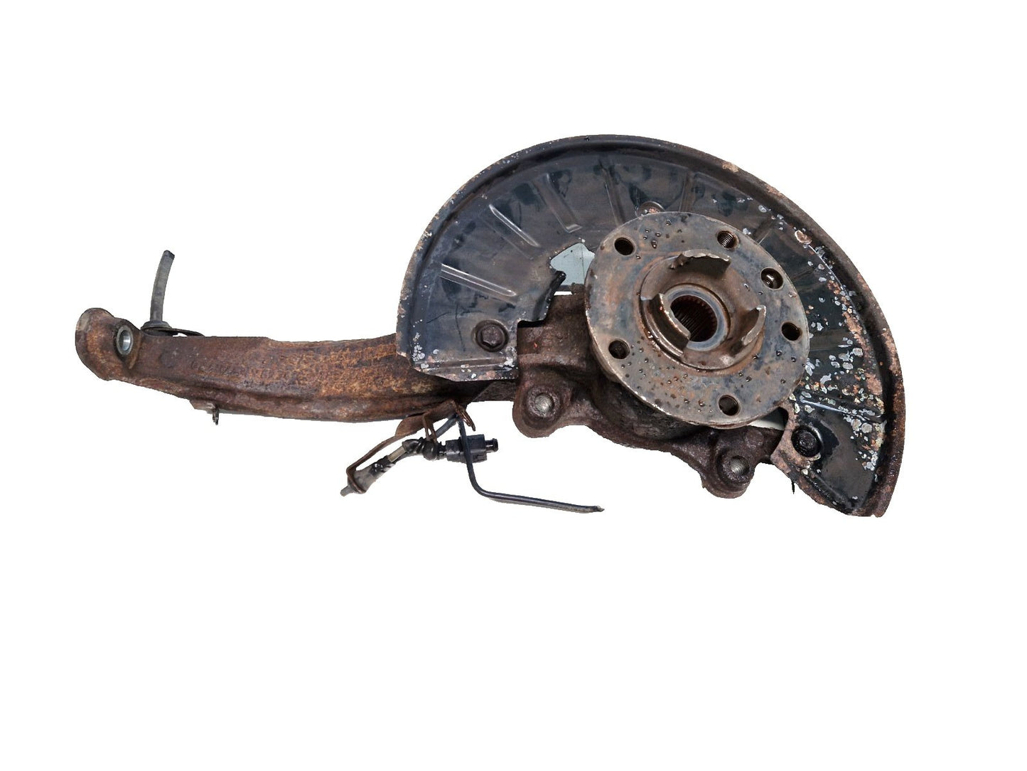 10-18 VW TOUAREG 7P OEM FRONT LEFT N/S PASSENGER SIDE WHEEL HUB 7P6407245A