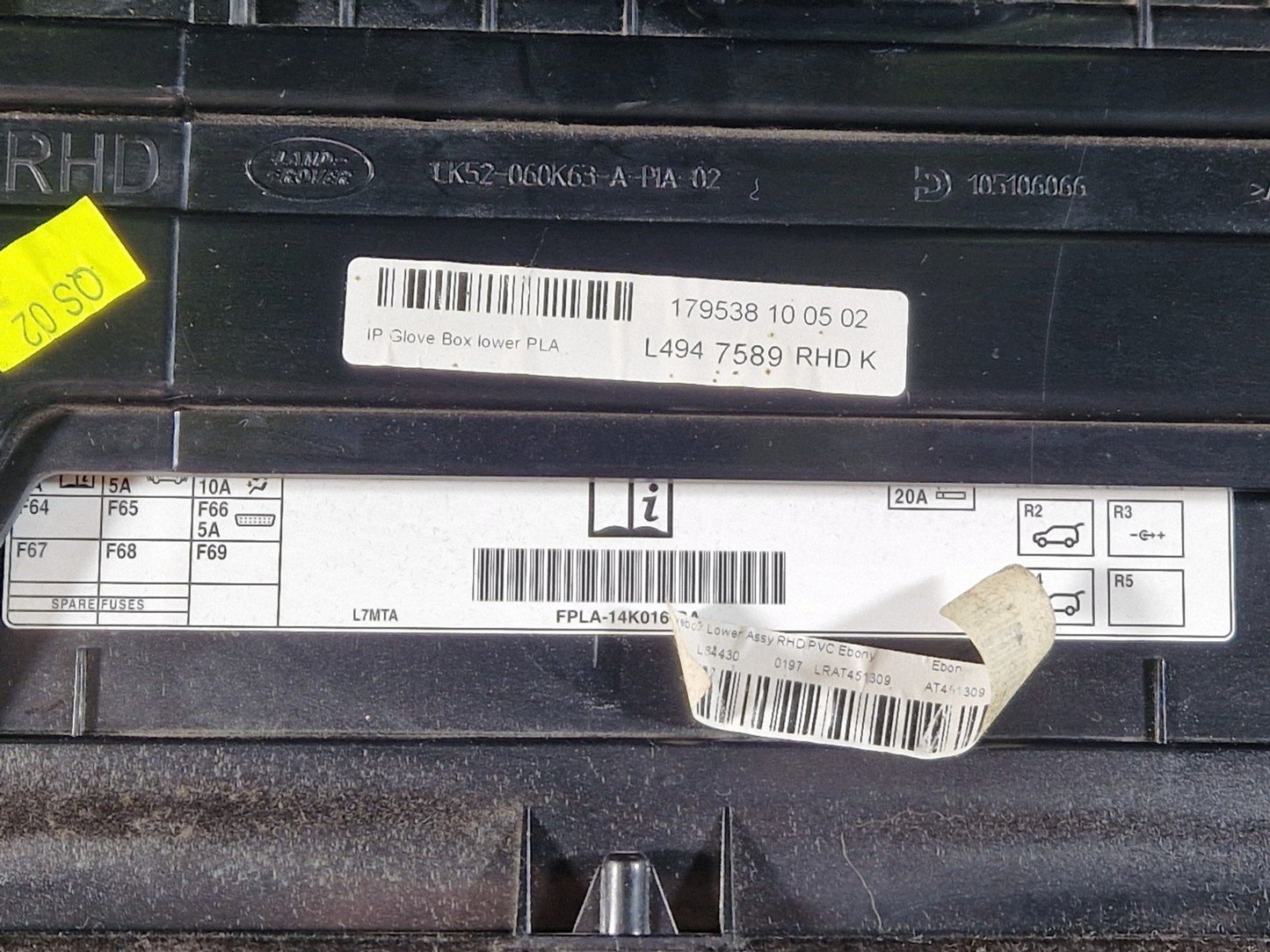 Range Rover Range Rover Sport L494 Genuine Glove Box LK52-060K63-A