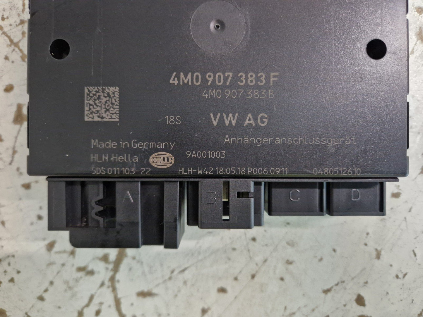 16-19 AUDI A4 B9 SPORT OEM TRAILER DETECTION COMPUTER CONTROL MODULE 4M0907383F