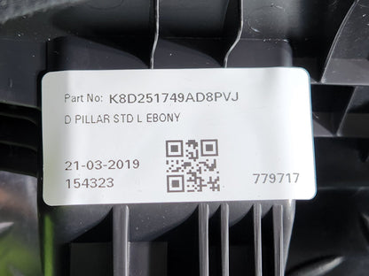Land Rover Range Rover Evoque L551 SUV D-Pillar Moulding Trim K8D2-51749-AD8PVJ
