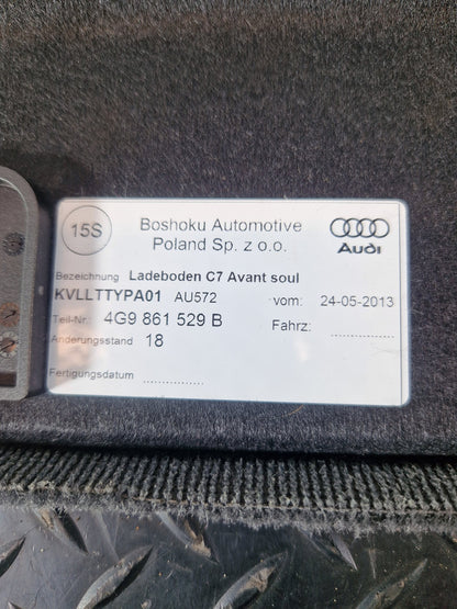 Audi A6 Allroad C7 Genuine Rear Trunk Boot Floor Carpet Cover 4G9861529B