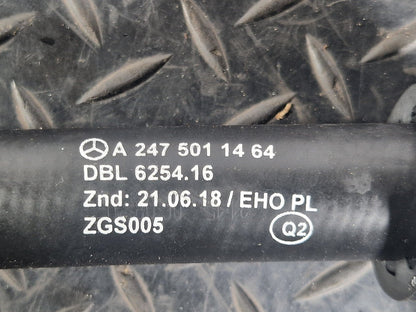 19-ON MERCEDES BENZ A CLASS EQ W177 COOLANT PIPE HOSE A2475011464