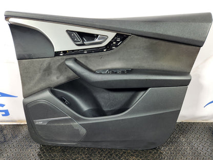 16-20 AUDI Q7 4M OEM FRONT RIGHT ALCANTARA DOOR CARD PANEL COVER 4M2867106