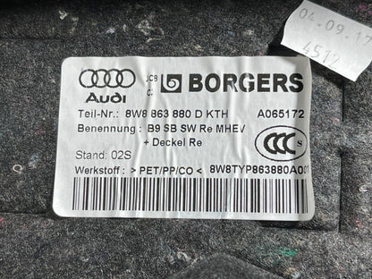 16-23 AUDI A5 F5 SPORTBACK S-LINE BOOT COMPARTMENT PANEL RIGHT 8W8863880D