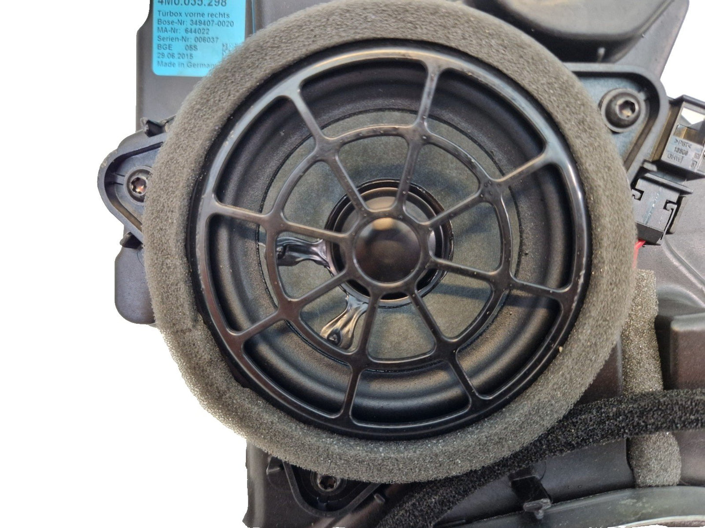 16-20 AUDI Q7 4M GENUINE FRONT RIGHT DRIVER O/S BOSE SUBWOOFER SPEAKER 4M0035298