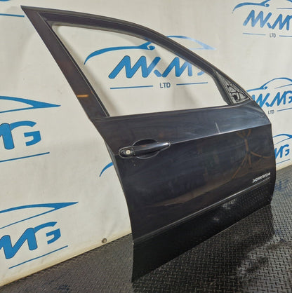10-13 BMW X5 E70 LCI FRONT RIGHT DRIVER O/S COMPLETE DOOR BLACK 475