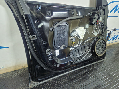 12-18 AUDI A6 C7 GENUINE FRONT LEFT N/S/F COMPLETE DOOR IN BRILLIANT BLACK LY9B
