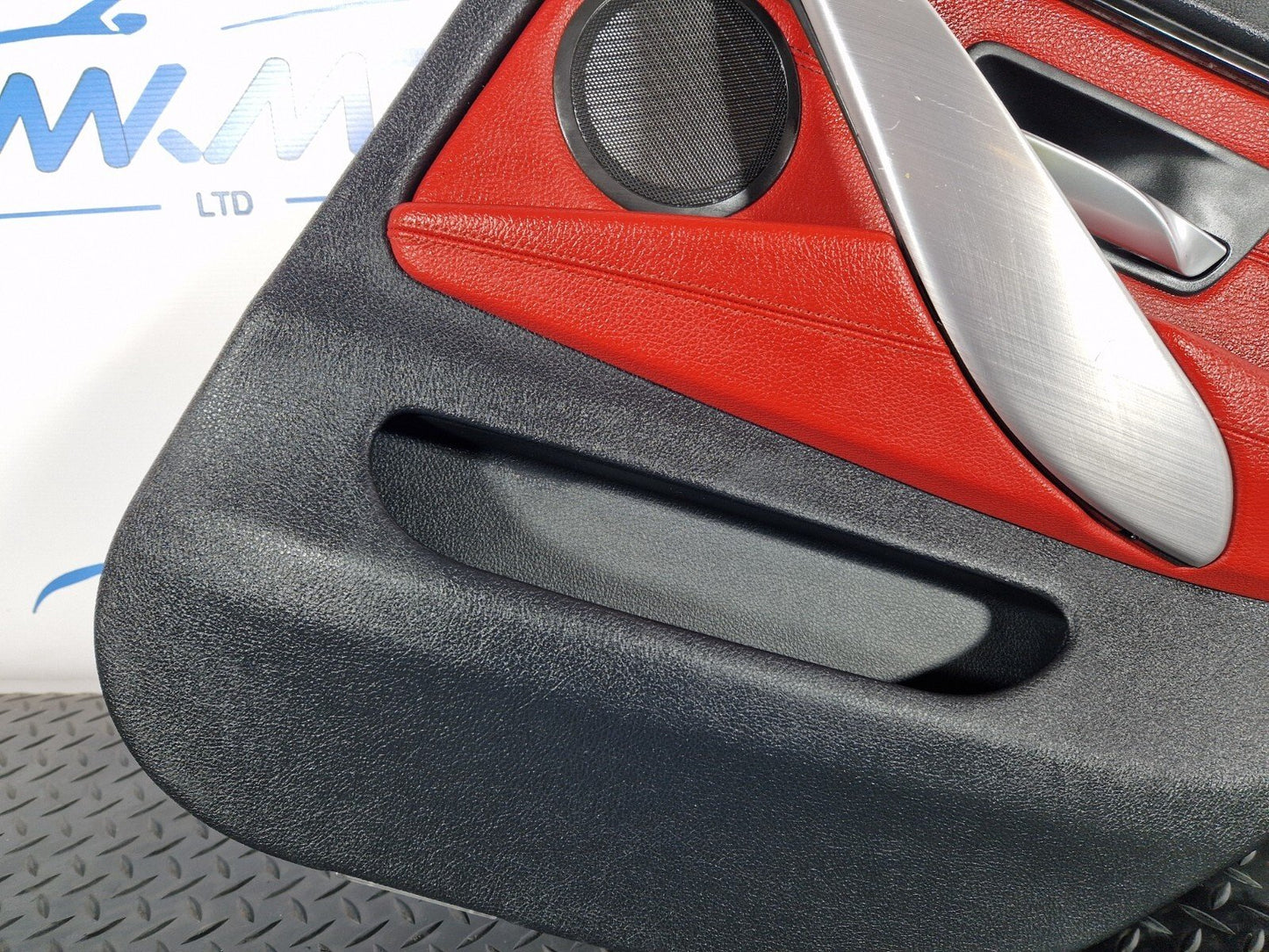 12-18 BMW 4 SERIES F36 LCI M-SPORT REAR RIGHT O/S/R DOOR PANEL RED LEATHER