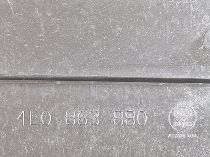 10-15 AUDI Q7 4L RIGHT DRIVER SIDE BOOT FLOOR TOOLBOX TRIM PANEL 4L0863880AA