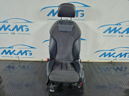 16-19 AUDI A4 B9 S-LINE FRONT PASSENGER HEATED HALF LEATHER SEAT