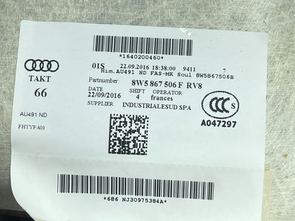 16-19 AUDI A4 B9 S-LINE SALOON GENUINE ROOF HEAD LINER BLACK 8W5867506 F