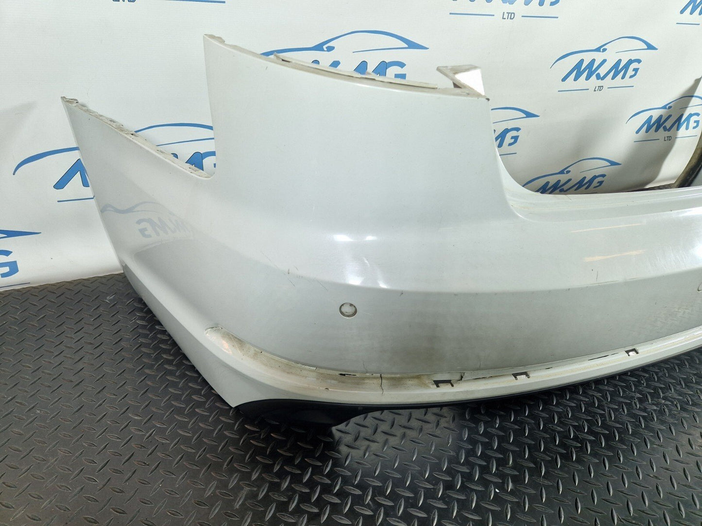 16-19 AUDI A4 B9 SALOON GENUINE REAR BUMPER & DIFFUSER IN WHITE LS9R 8W5807511J