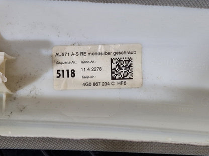 12-18 AUDI A6 C7 DRIVER SIDE A PILLAR COVER TRIM 4G0867234