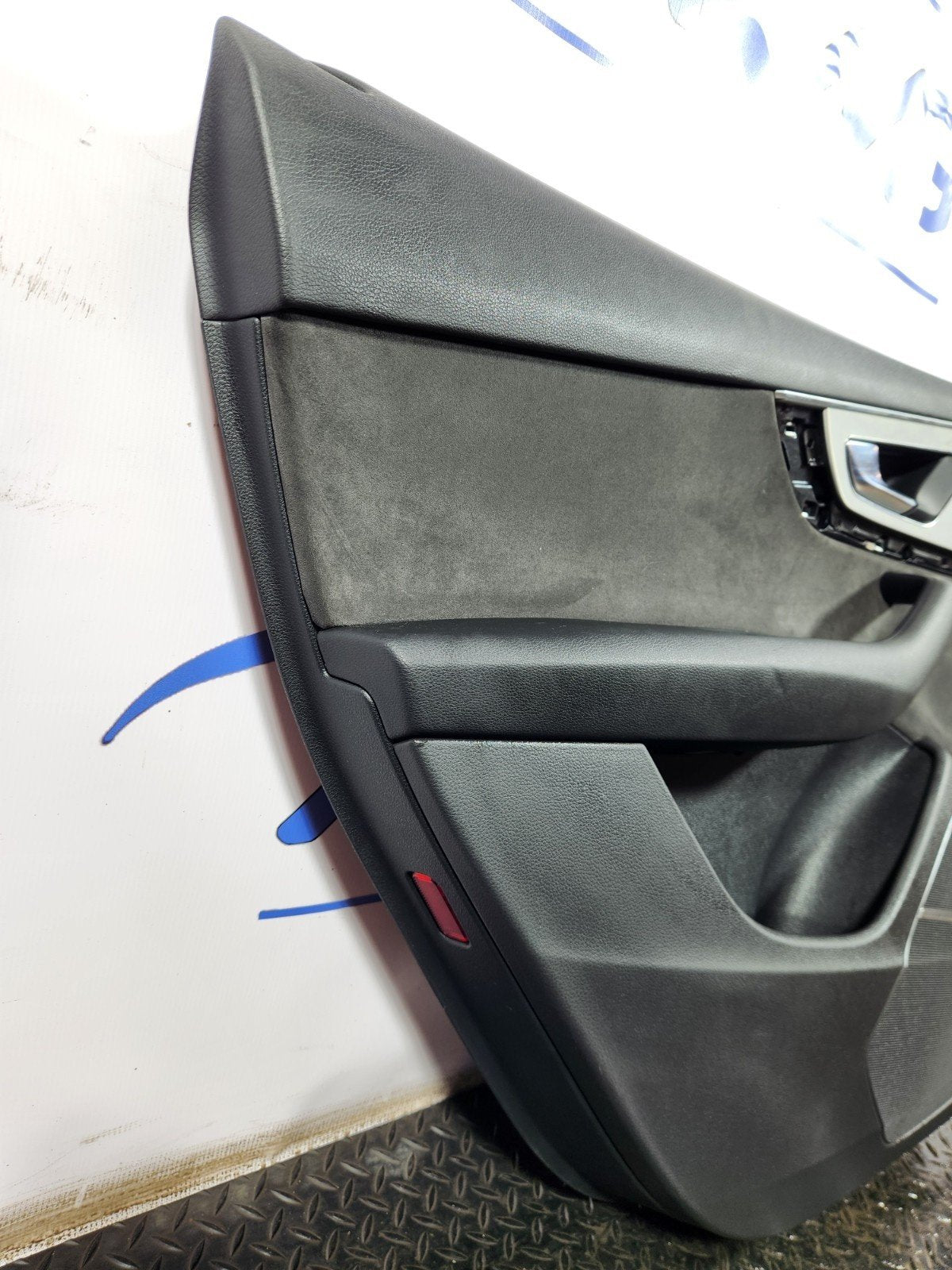 16-20 AUDI Q7 4M REAR LEFT INTERIOR DOOR CARD PANEL ALCANTARA TRIM 4M0867305