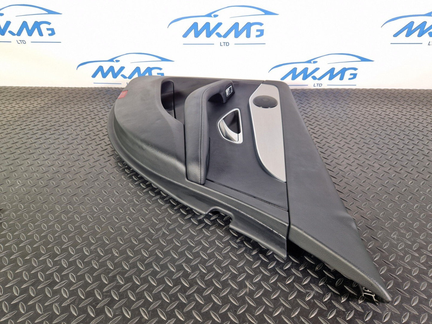 14-21 MERCEDES BENZ C200d W205 REAR DRIVER SIDE DOOR CARD BLACK LEATHER