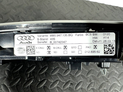 16-19 AUDI A4 B9 AVANT GENUINE LIGHT INTERIOR COURTESY ROOF 8W0947135