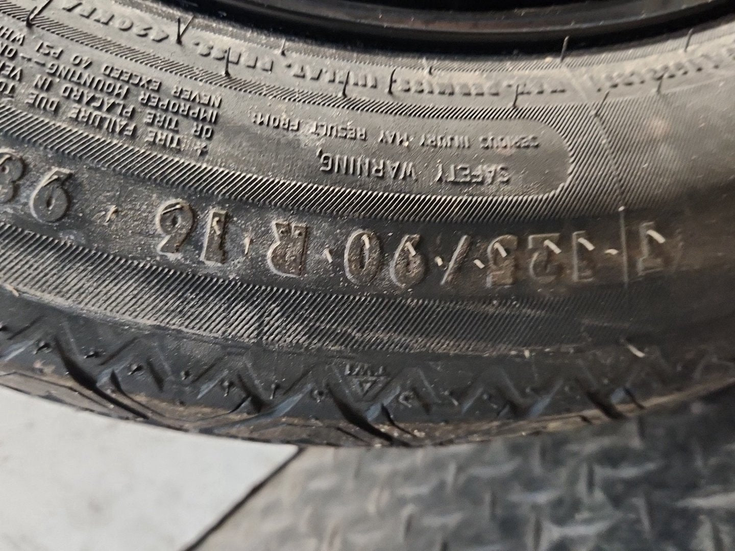 Mercedes CLK200 CLK-Class C209 Convertible Spare Wheel 125/90/16 A2094000402