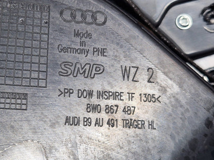 16-19AUDIA4 B9 ESTATE GENUINE REAR LEFT PASSENGER SIDE DOOR CARD PANEL 8W0867487