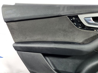 16-20 AUDI Q7 4M REAR LEFT INTERIOR DOOR CARD PANEL ALCANTARA TRIM 4M0867305