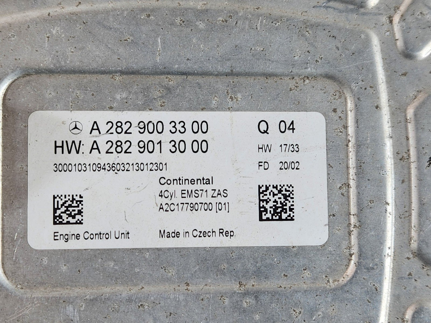 Mercedes-Benz Unknown Part Type A2829003300