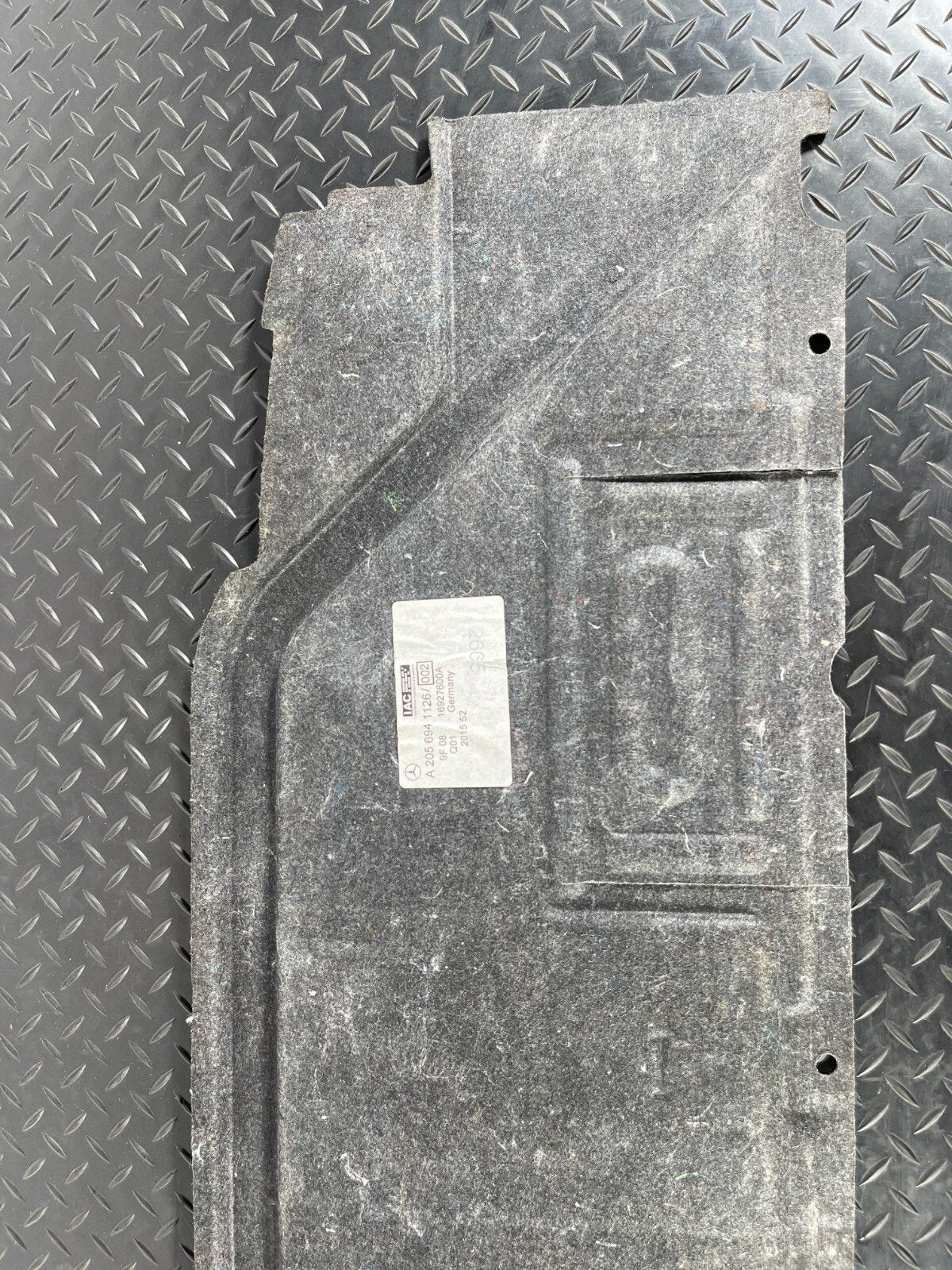 Mercedes-Benz C350e C-Class W205 Genuine Rear Boot Liner Panel Cover A2056941126