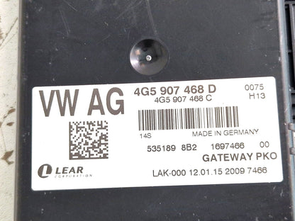 12-18 AUDI A6 C7 2.0 DIESEL CNHA/CNH GATEWAY CONTROL MODULE ECU 4G5907468C
