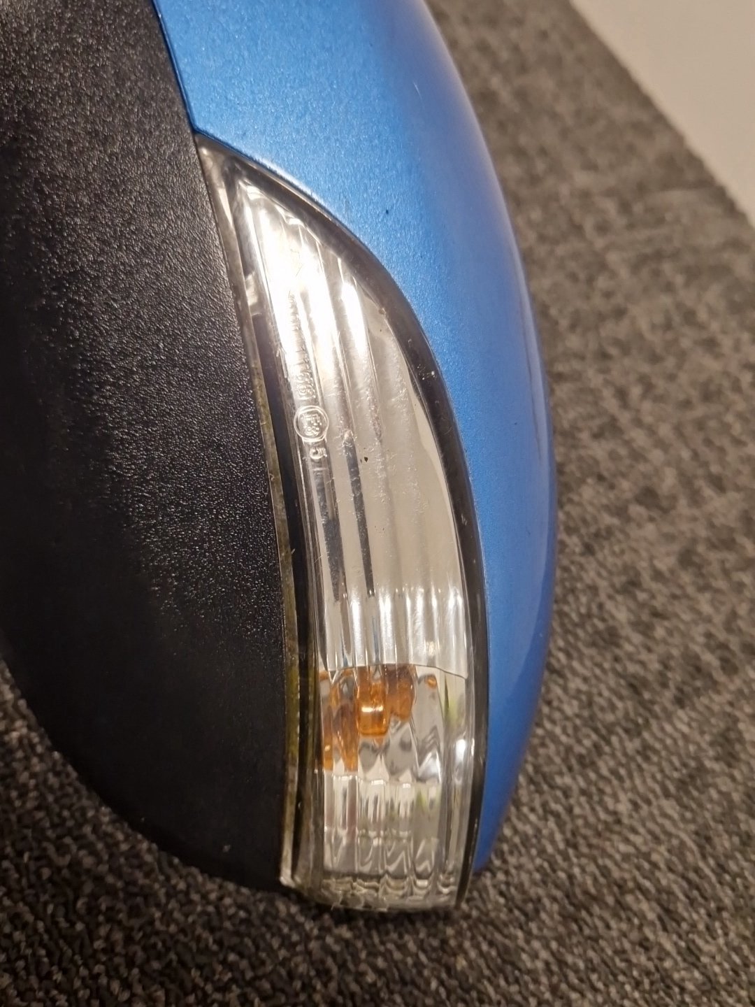 Ford Fiesta MK7 (B299) Hatchback Front Left Door Wing Mirror in Blue Vision
