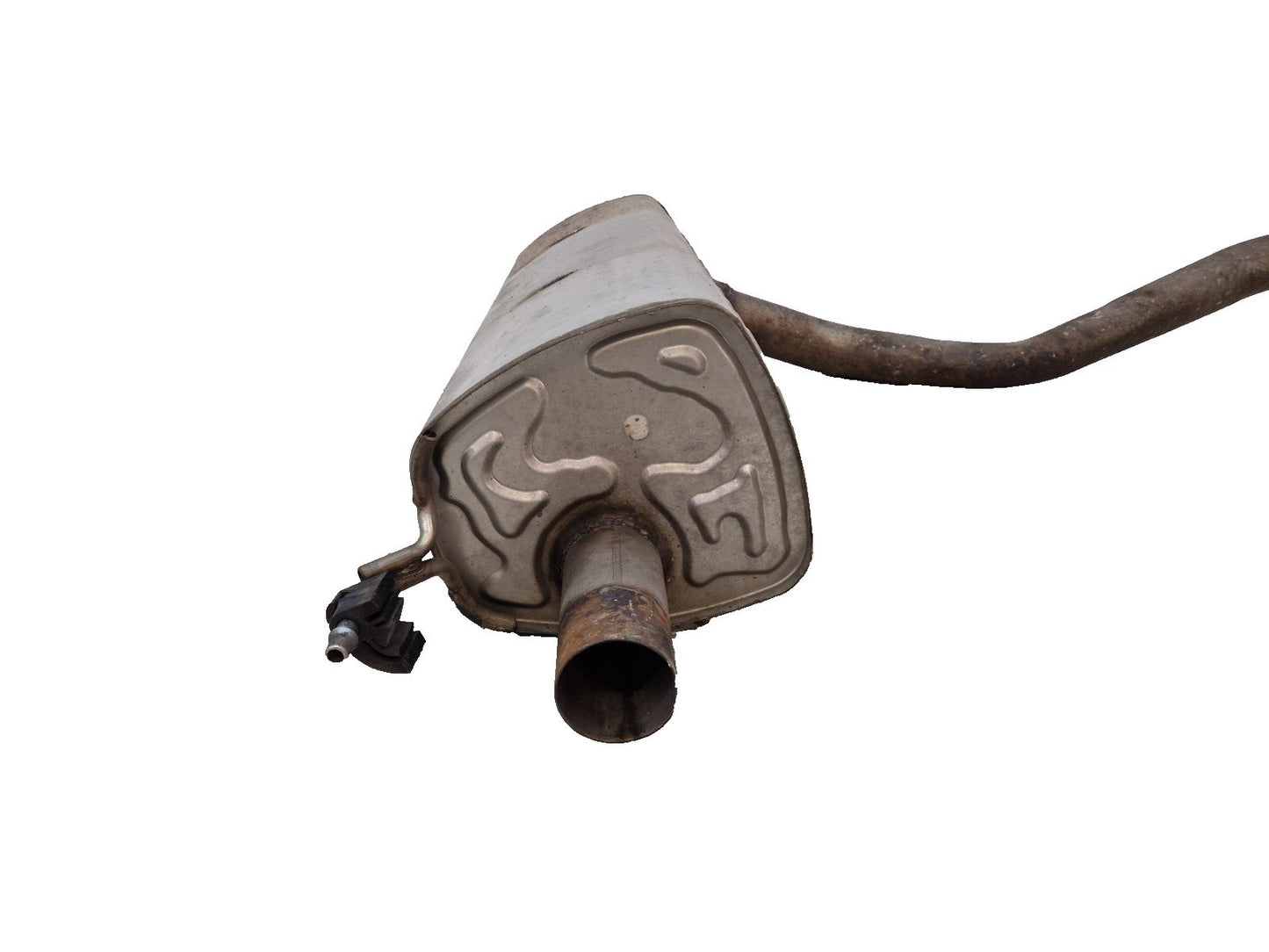 16-20 AUDI Q7 4M GENUINE OEM REAR EXHAUST MUFFLER SILENCER 4M0253611M 4M0120F