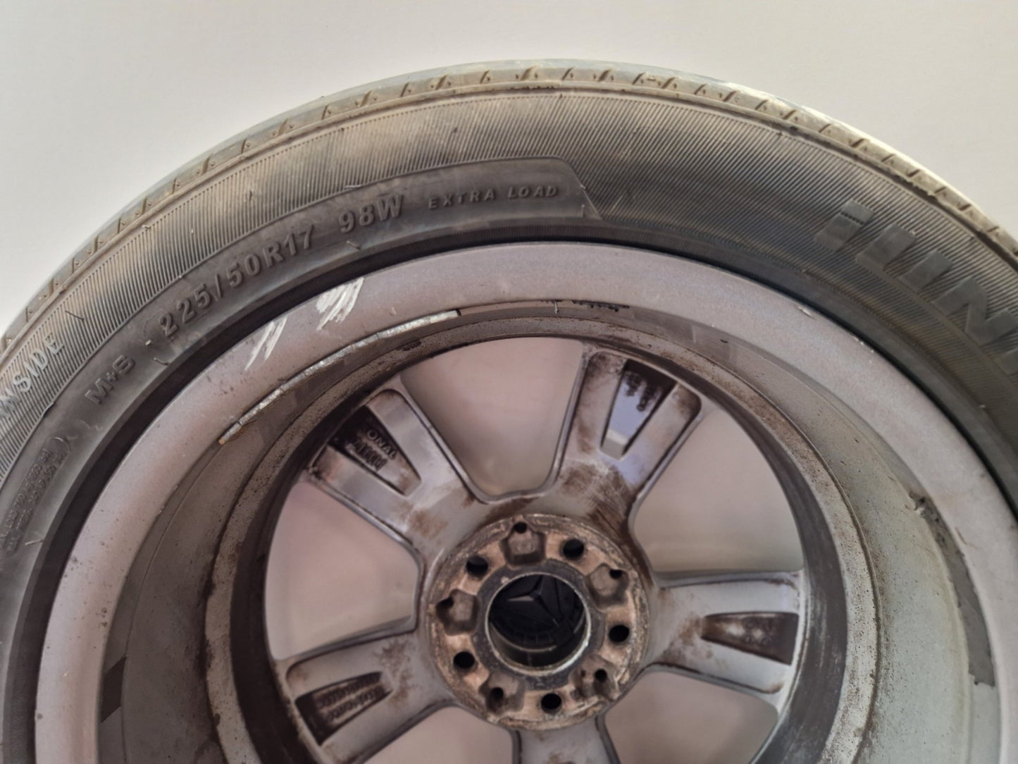 Mercedes-Benz C-Class W205 17" Alloy Wheel with Tyre 225/50/17 ~2mm A2054010800